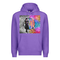 Purple gothic girl and colorful girl best friends Premium Hoodie - TumblerDesignByShophia