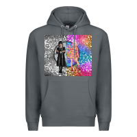 Rock gothic girl and colorful girl best friends Premium Hoodie - TumblerDesignByShophia