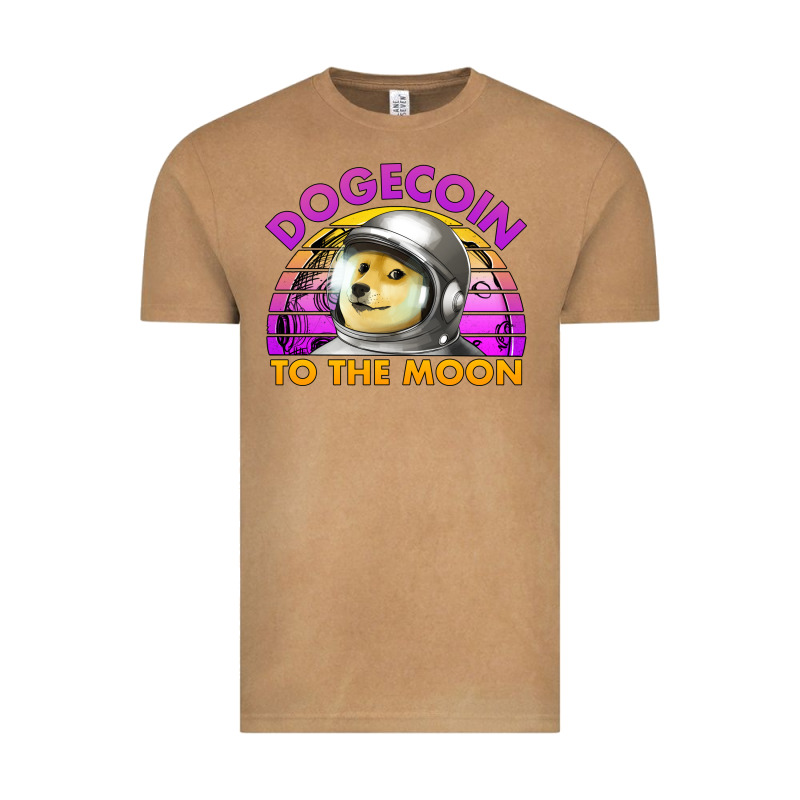 Doge Coin To The Moon 80's Retro Sunset Vintage Tee by Jasminsmagicworld | Teevron