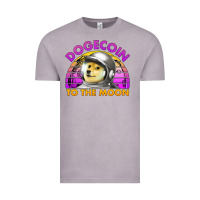 Vintage Zinc doge coin to the moon 80's retro sunset Vintage Tee - Jasminsmagicworld