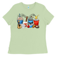 Matcha music teacher coffee cups Ladies Tee - Zillion Design Studio
