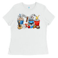 White music teacher coffee cups Ladies Tee - Zillion Design Studio