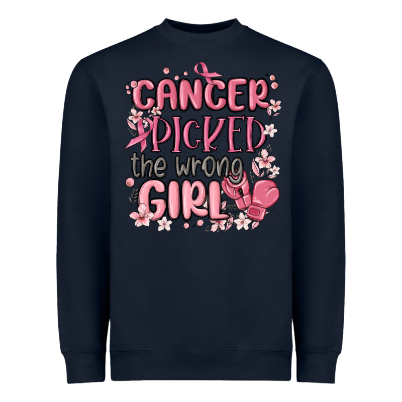 Cancer Picked The Wrong Girl Malia Heavyweight Sweatshirt by MaliasSmallBusiness | Teevron