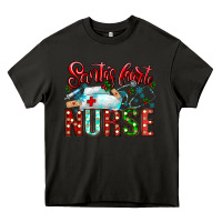 Asphalt santa is favorite nurse Heavy Core Tee - CowhideDigitalArt