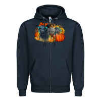 Navy Fall Autumn Baby Calf Zipper Hoodie - LillyAllenDesigns