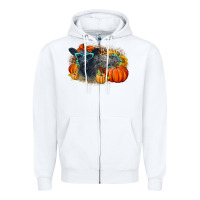 White Fall Autumn Baby Calf Zipper Hoodie - LillyAllenDesigns