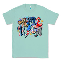 Seafoam America Classic Tee - CowhideDigitalArt