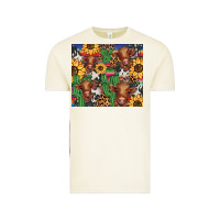 Vintage Arctic western cactus sunflower highlands cow Vintage Tee - BarkalooDesign