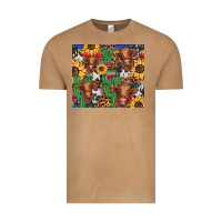 Vintage Camel western cactus sunflower highlands cow Vintage Tee - BarkalooDesign