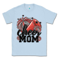 Dusty Blue cheer mom Classic Tee - MaliasSmallBusiness