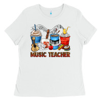 White music teacher coffee cups Ladies Tee - Zillion Design Studio