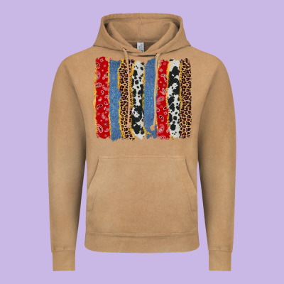 Western Brushstroke Vintage Hoodie Designed By Adodesignshop
