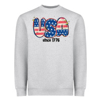 Heather Grey usa since 1776 Heavyweight Sweatshirt - MaliasSmallBusiness