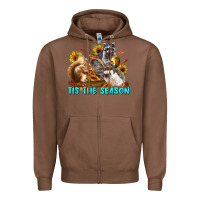 Chestnut Fall Tis The Season Animals Zipper Hoodie - LillyAllenDesigns