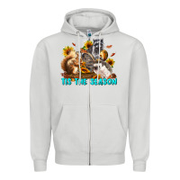 Fall Tis The Season Animals Zipper Hoodie | Teevron