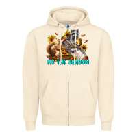 Sandshell Fall Tis The Season Animals Zipper Hoodie - LillyAllenDesigns