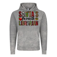 Cloud Rock santa's favorite librarian Vintage Hoodie - Jasminsmagicworld