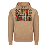 Vintage Coffee santa's favorite librarian Vintage Hoodie - Jasminsmagicworld