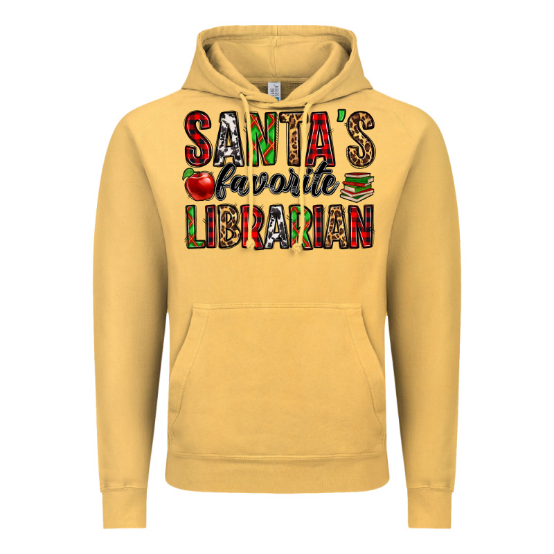 Santa's Favorite Librarian Vintage Hoodie by Jasminsmagicworld | Teevron