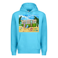 Ocean Blue summer caravan life Premium Hoodie - TumblerDesignByShophia