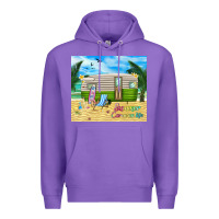 Purple summer caravan life Premium Hoodie - TumblerDesignByShophia