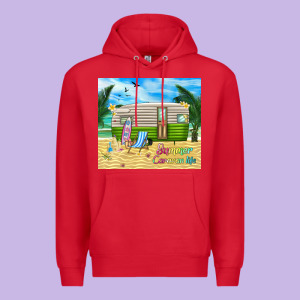 Summer Caravan Life Premium Hoodie Designed By Tumblerdesignbyshophia