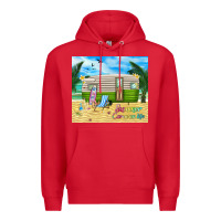 Red summer caravan life Premium Hoodie - TumblerDesignByShophia