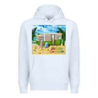 White summer caravan life Premium Hoodie - TumblerDesignByShophia