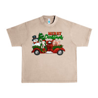 French Oak merry christmas snowman and farm animals truck Urban Heavy Tee - Jasminsmagicworld