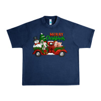 Navy merry christmas snowman and farm animals truck Urban Heavy Tee - Jasminsmagicworld