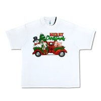 White merry christmas snowman and farm animals truck Urban Heavy Tee - Jasminsmagicworld