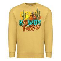 Antique Gold Howdy Fall Premium Sweatshirt - texasbilliewilder
