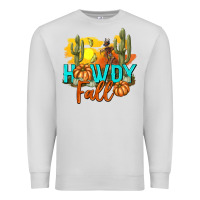 Dove Grey Howdy Fall Premium Sweatshirt - texasbilliewilder