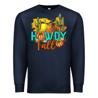 Navy Howdy Fall Premium Sweatshirt - texasbilliewilder