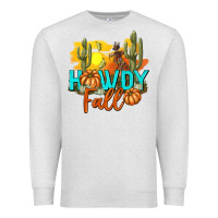 Oatmeal Heather Howdy Fall Premium Sweatshirt - texasbilliewilder