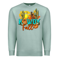 Seafoam Howdy Fall Premium Sweatshirt - texasbilliewilder