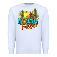 White Howdy Fall Premium Sweatshirt - texasbilliewilder