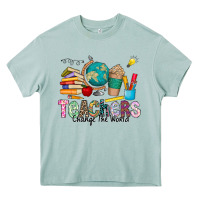 Arona Teachers Change The World Heavy Core Tee - CowhideDigitalArt