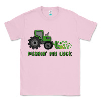 Bubblegum Pink pushin' my luck Classic Tee - MaliasSmallBusiness