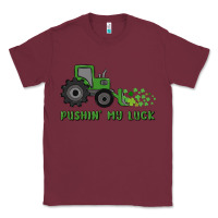 Burgundy pushin' my luck Classic Tee - MaliasSmallBusiness