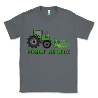 Charcoal Heather pushin' my luck Classic Tee - MaliasSmallBusiness