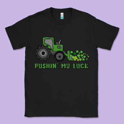 Pushin' My Luck Classic Tee Designed By Maliassmallbusiness