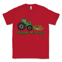 Red pushin' my luck Classic Tee - MaliasSmallBusiness