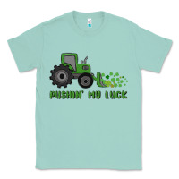 Seafoam pushin' my luck Classic Tee - MaliasSmallBusiness