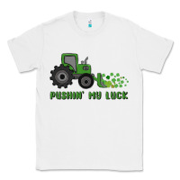 White pushin' my luck Classic Tee - MaliasSmallBusiness