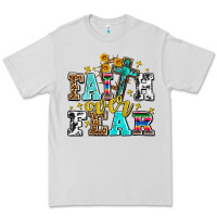 Dove Grey faith over fear with cross and sunflowers Premium Tee - AdoDesignShop