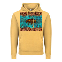 Vintage Mustard bison leopard gemstone Vintage Hoodie - Artiststas