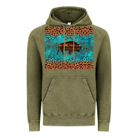 Vintage Olive bison leopard gemstone Vintage Hoodie - Artiststas