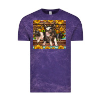 Cloud Purple Western Cute Hampshire Pigs Vintage Tee - LillyAllenDesigns