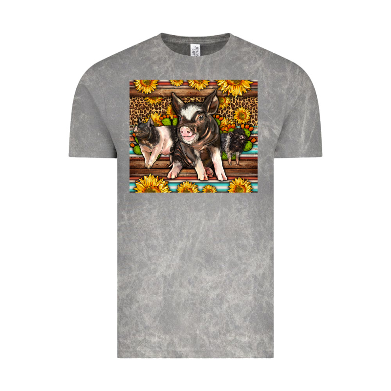 Western Cute Hampshire Pigs Vintage Tee by LillyAllenDesigns | Teevron